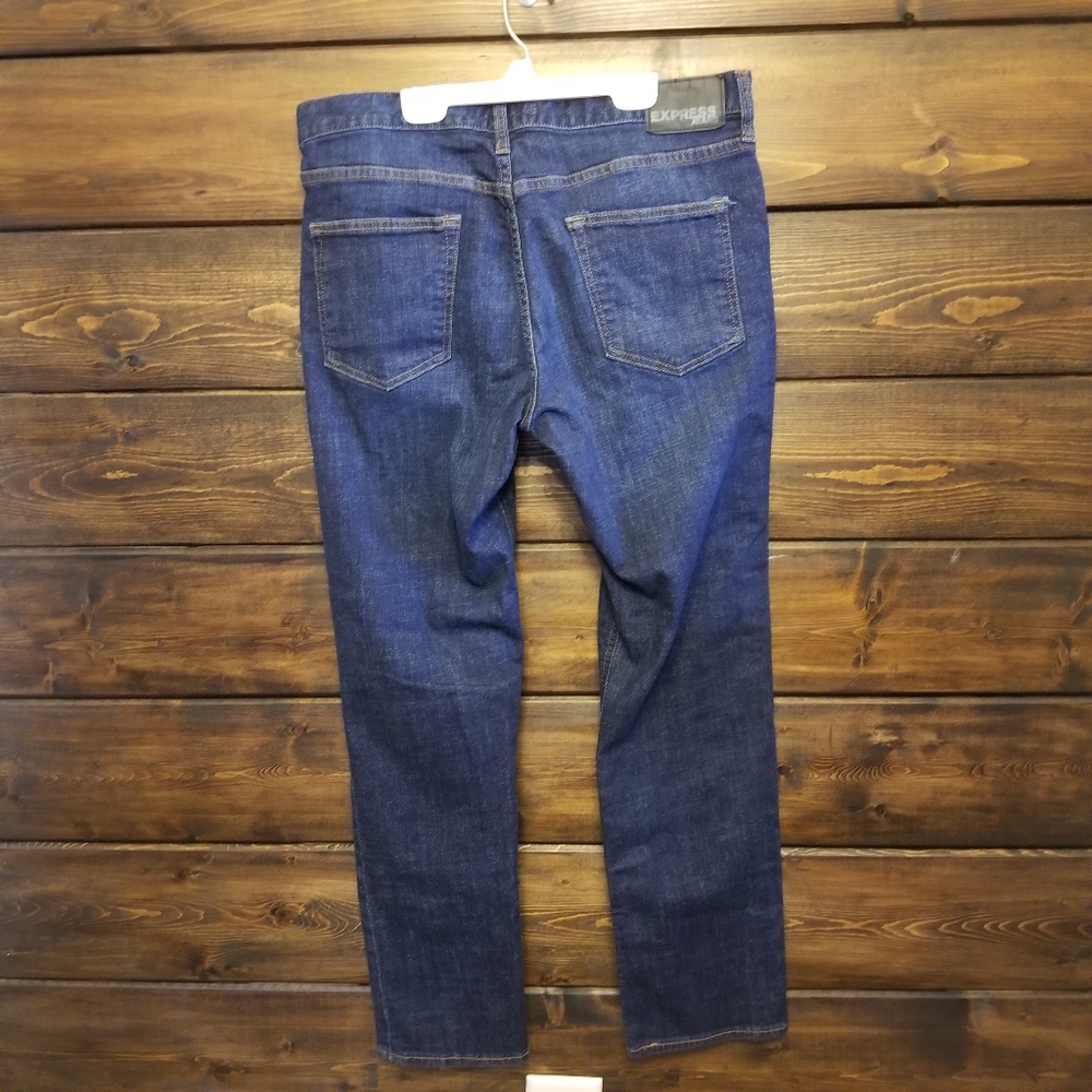 Express Distressed Blue Jeans - Picture 2 of 3